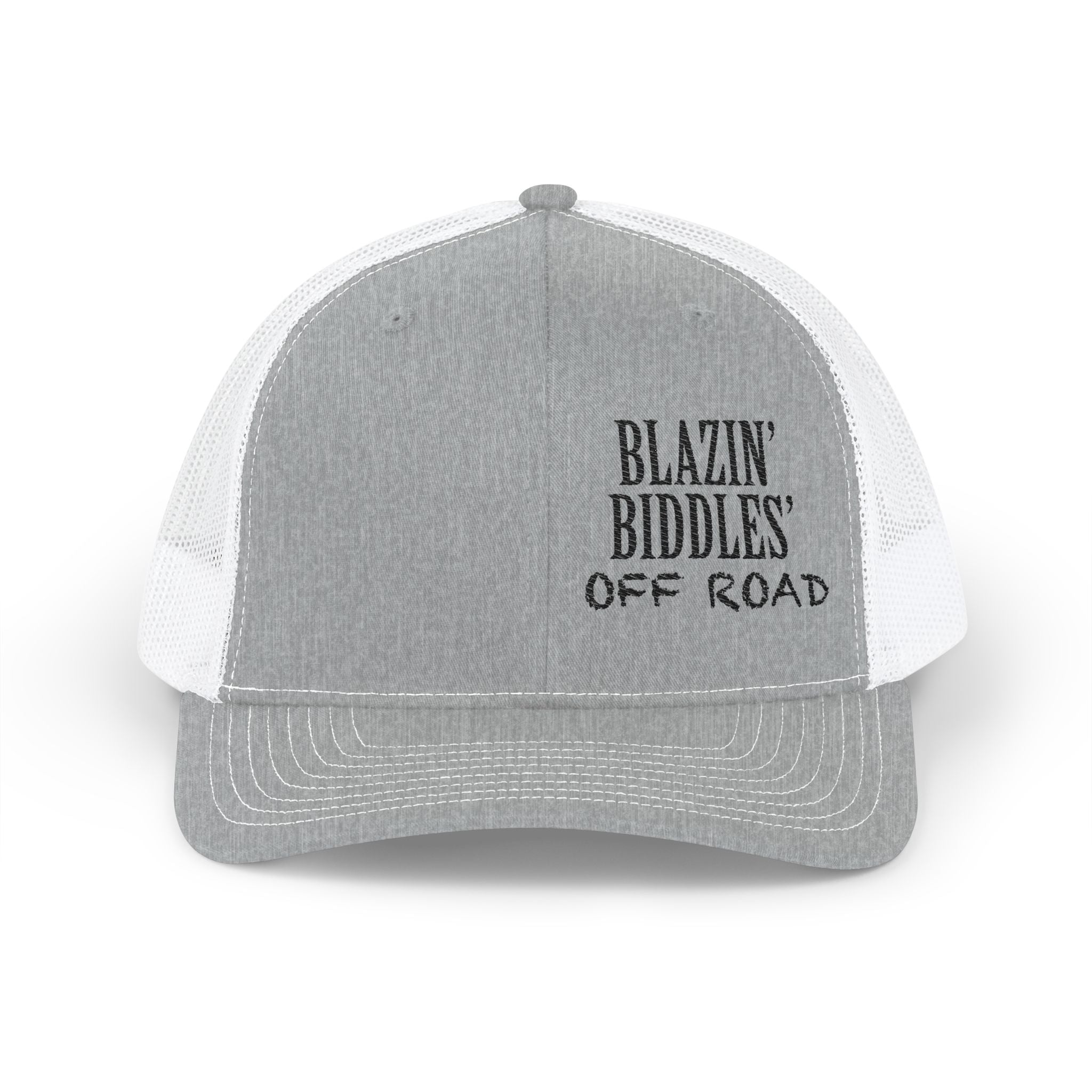 Blazin’ Biddles Off-Road Embroidered Snapback Trucker Cap – Squarebody Lifestyle Hat