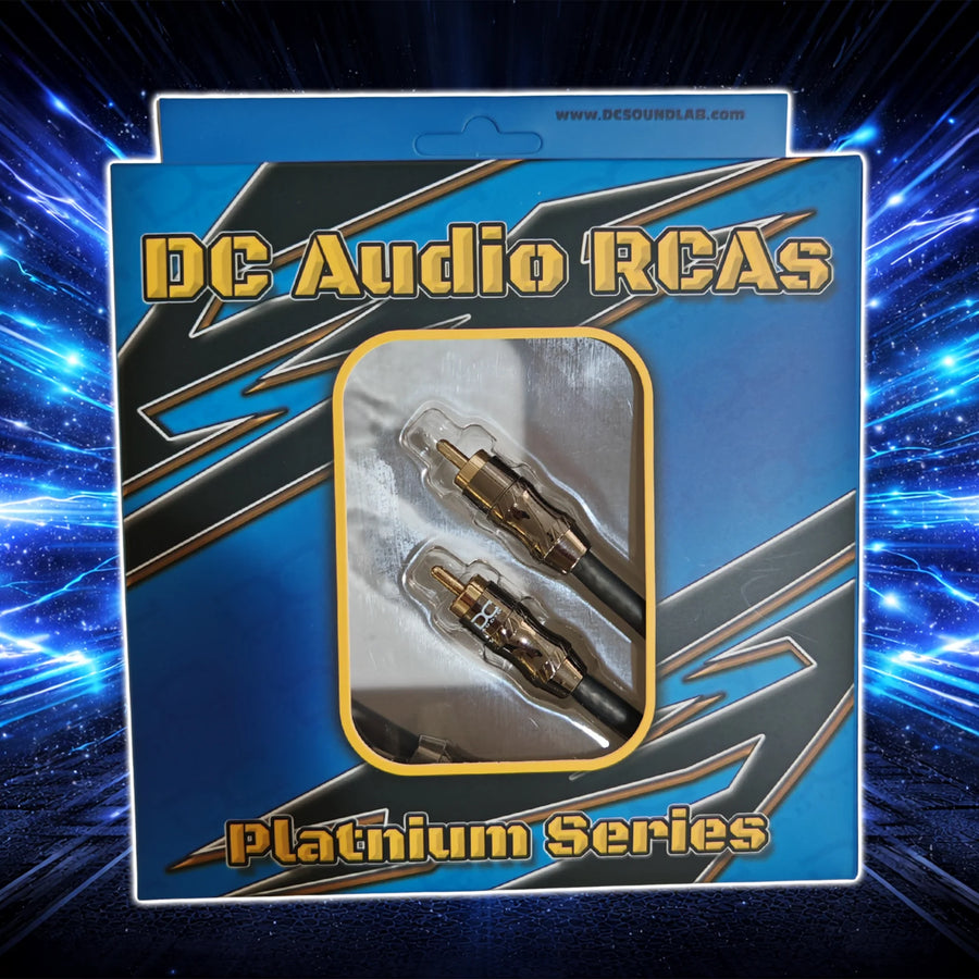 DC Audio Platinum Series RCA Cables — Shielded Interconnects