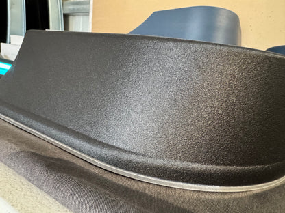 Close-up of the textured black edge of a BBOR V3 door speaker panel