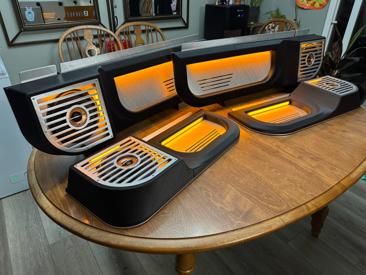 BBOR Customizable Lower Door Speaker Panel Sets for 1977–1991 Chevy/GMC Trucks, Blazers, Jimmys & Suburbans