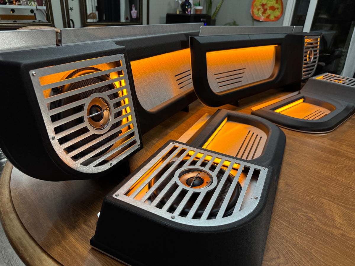 BBOR Customizable Lower Door Speaker Panel Sets for 1977–1991 Chevy/GMC Trucks, Blazers, Jimmys & Suburbans