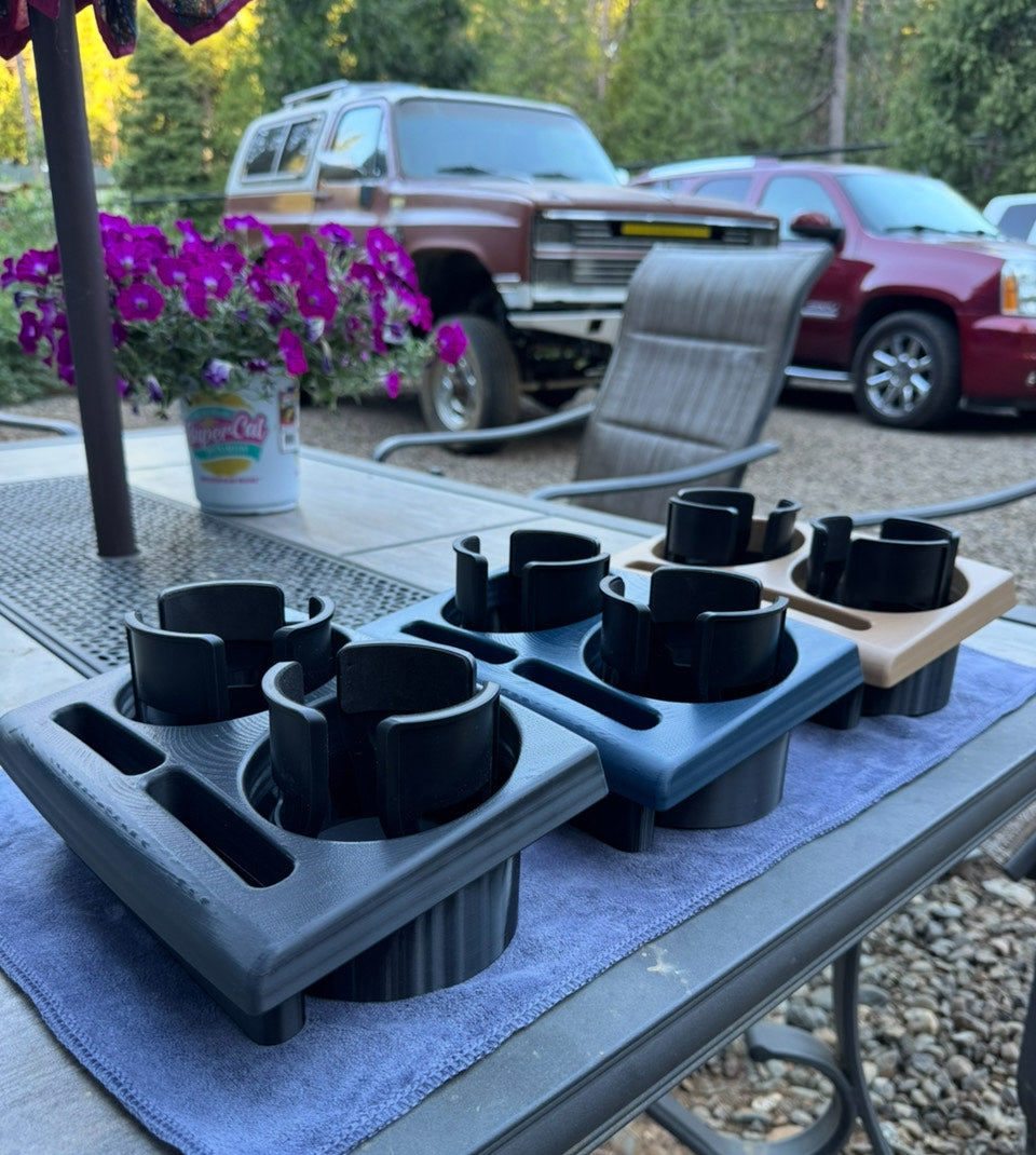 Adjustable Squarebody Cup Holder Assembly