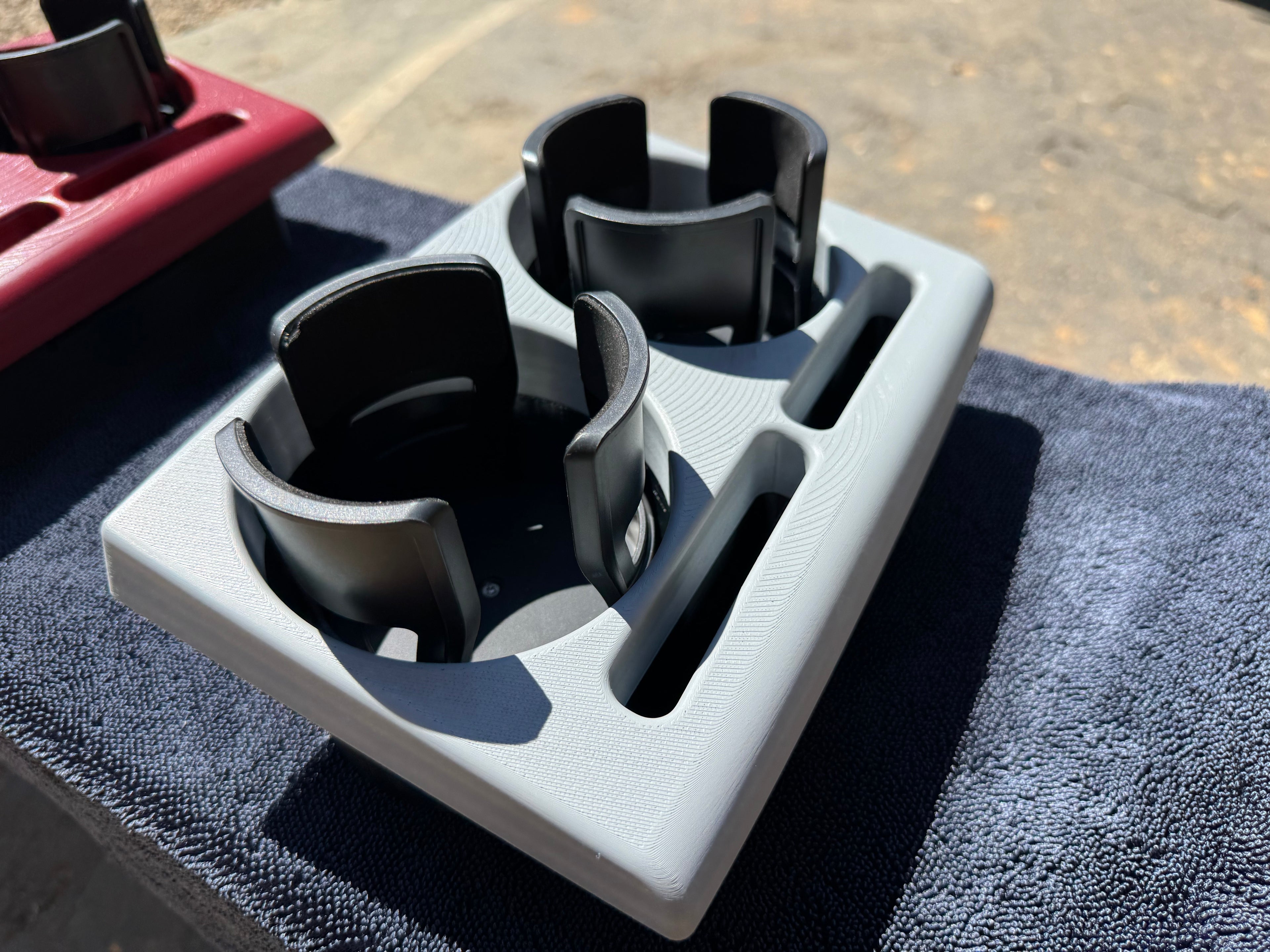 Adjustable Squarebody Cup Holder Assembly