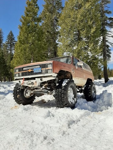CFMi - Front Winch Cradle with Optional Side Wings for 1973–1987 Squarebody Chevy and GMC 4x4 Trucks