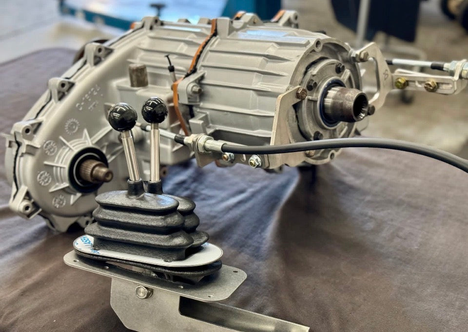 JB Custom Fabrication BBOR Spec Dual NP241 Transfer Case Shifter Assembly for Squarebody Chevy Trucks