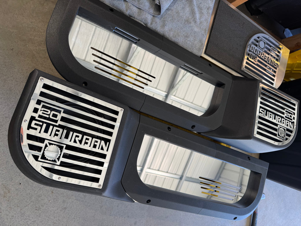 Squarebody Door Speaker Panels — Custom Lighted & Color-Matched