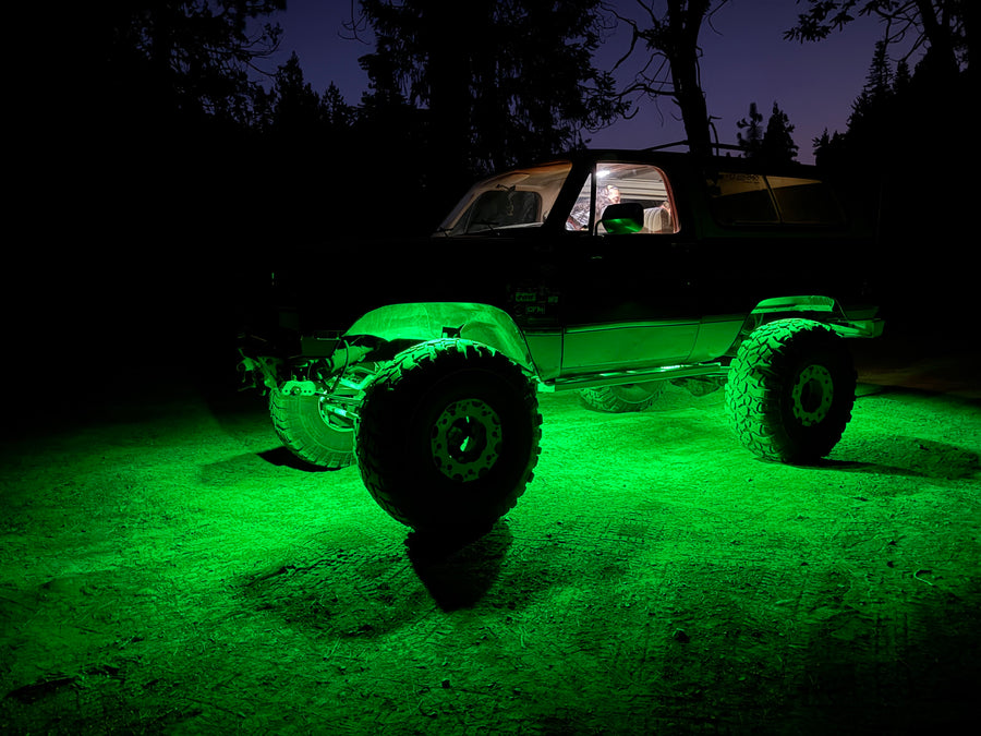 Auxbeam Vibrant Series RGB Rock Lights | 10-Piece Large Kit | App & Remote Control