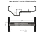 CFMi - K-Series Squarebody 4WD Universal Transmission Crossmember – Heavy Duty Fabricated Drivetrain Crossmember
