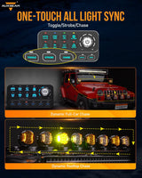 Squarebody Console Lift + RGB Switch Panel Combo | 8-Gang Light Controller | '81–'91 Blazer, Jimmy & Suburban 9