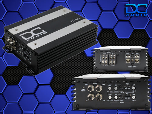DC Audio PS-1200x4 Mini 4-Channel Amplifier — 1,200W RMS Class D