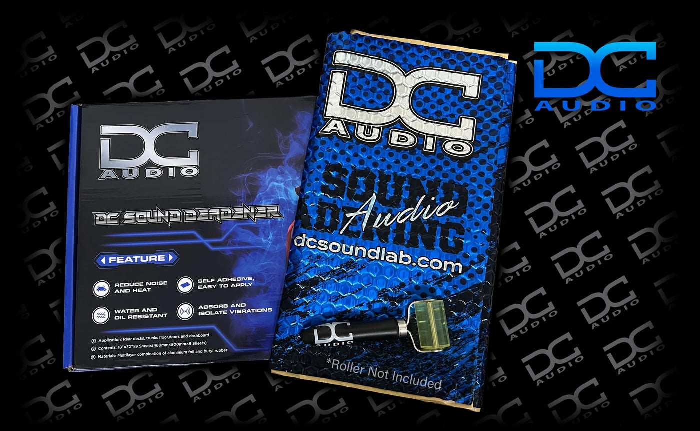DC Audio Sound Deadener – Butyl Vibration & Heat Control Kit