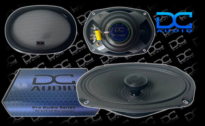 DC Audio DC-6x9CX 6x9" Coaxial Speakers — 120W RMS (Pair)