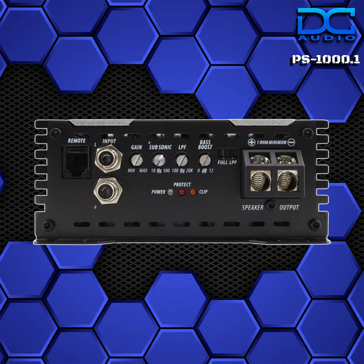 DC Audio PS-1000x1 Mini Full Range Monoblock Amplifier – 1,000W RMS