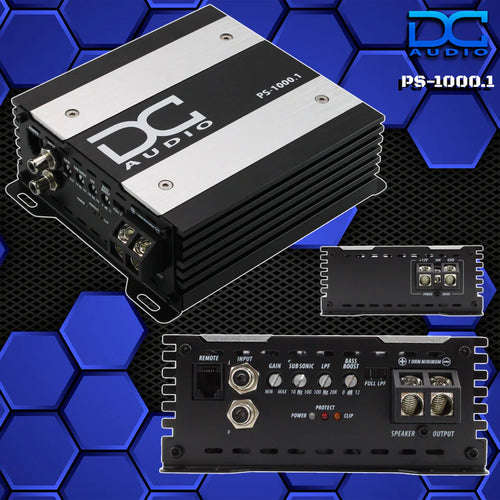 DC Audio PS-1000x1 Mini Monoblock Amplifier — 1,000W RMS