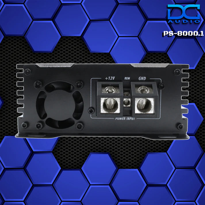 DC Audio PS-8000x1 Mini Full Range Monoblock Amplifier – 8,000W RMS