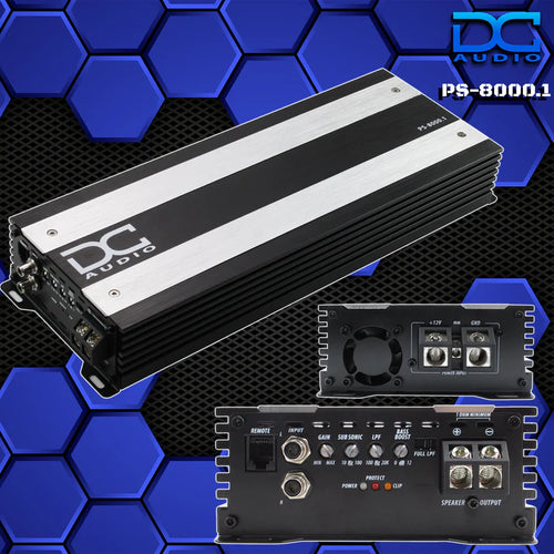 DC Audio PS-8000x1 Mini Monoblock Amplifier — 8,000W RMS